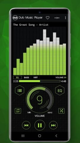 Android용 덥 음악 플레이어 -이퀄라이저와 함께한 MP3 플레이어