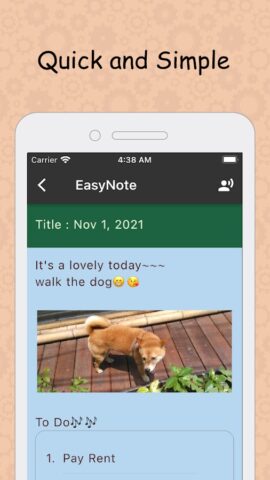 EasyNote – Notepad widget für Android