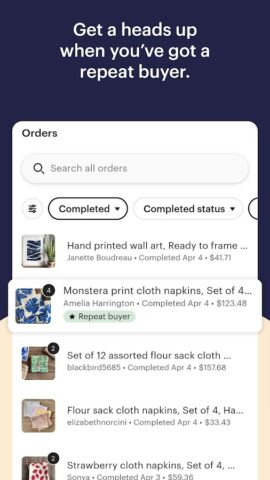 Etsy Seller: Manage Your Shop สำหรับ Android