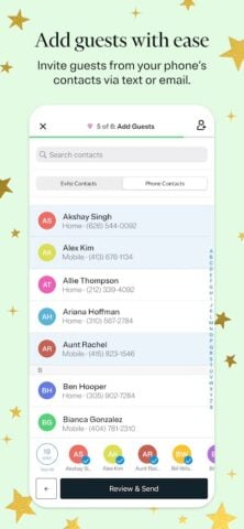 Evite: Email & SMS Invitations pour Android