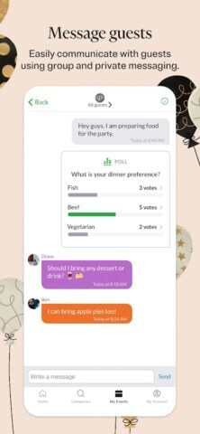 Evite: Email & SMS Invitations สำหรับ Android