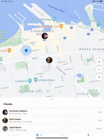 Find My Friends Phone – iMapp สำหรับ iOS