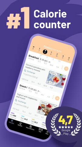 Fitatu Conta Calorie e Dieta per Android