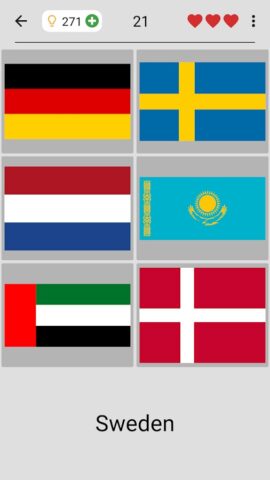 Android용 세계의 모든 국가의 국기: 국가 국기에 대한 지리 퀴즈