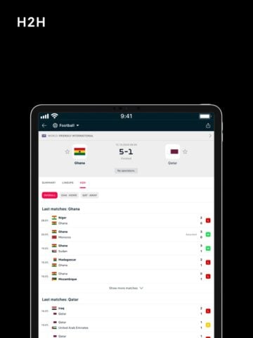 Flashscore – live scores لنظام iOS