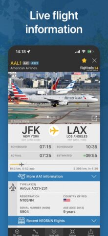 iOS 用 Flightradar24 | フライトトラッカー