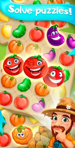 Android 用 Funny Farm match 3 Puzzle game