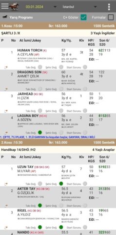 Ganyan Canavarı — At Yarışları для Android — скриншот 2