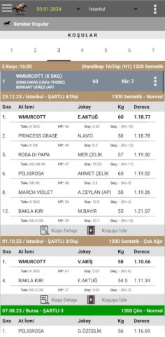 Ganyan Canavarı — At Yarışları для Android — скриншот 4