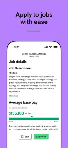 Glassdoor | Jobs & Community สำหรับ iOS