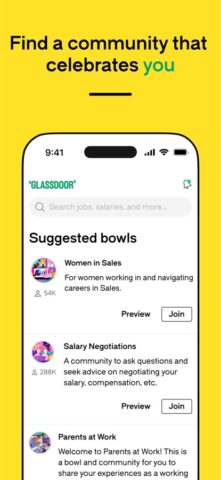 Glassdoor | Jobs & Community لنظام iOS