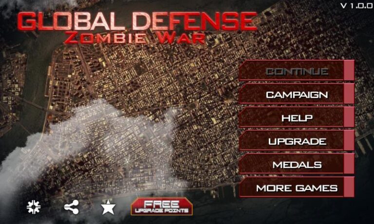 Global Defense: Zombie War для Android — скриншот 1