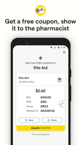 GoodRx: Prescription Coupons pour Android