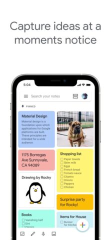 Google Keep: заметки и списки для iOS — скриншот 1