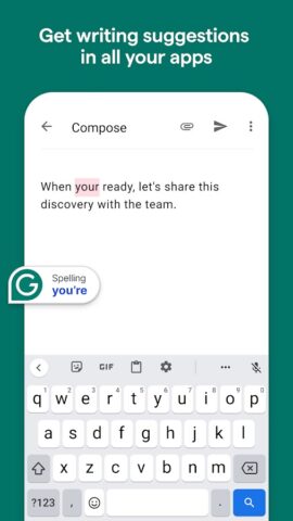 Grammarly-AI Writing Assistant pour Android