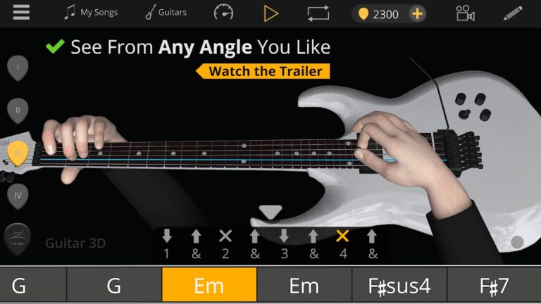 Android용 Guitar 3D – 기본 기타 코드