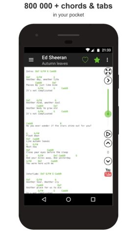 Guitar chords and tabs для Android