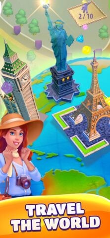 iOS 用 グミドロップ！– 世界を旅するマッチ3パズルゲーム