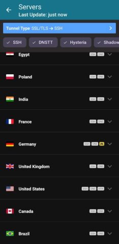 HTTP Injector (SSH/V2ray) VPN для Android — скриншот 4