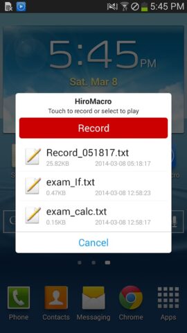 HiroMacro Auto-Touch Macro pour Android