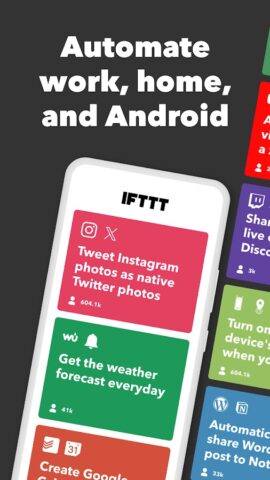 IFTTT – Automatisation pour Android