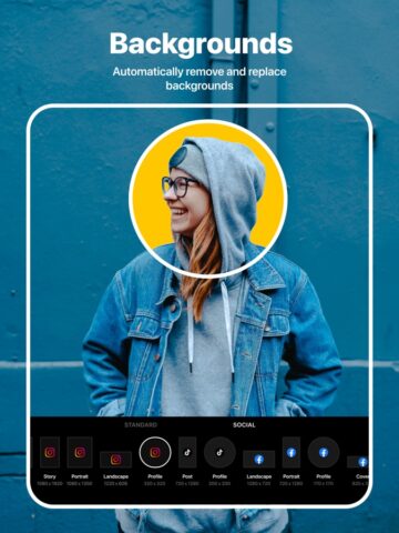 InstaSize محسن الصور و ضغط قص لنظام iOS
