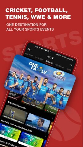 Android için JioTV: Live TV, Catch-Up & OTT