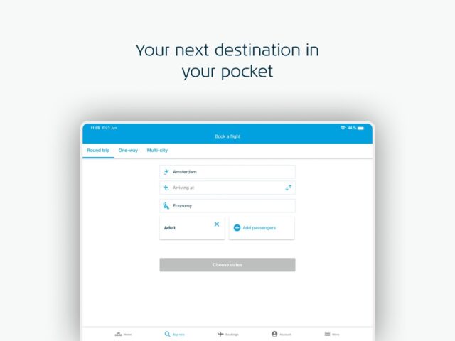 KLM – Réservez un vol pour iOS