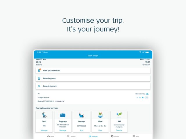 KLM – Book a flight สำหรับ iOS