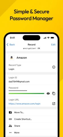 Keeper Vault de mot de passe pour iOS