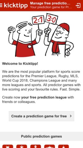 Kicktipp – The predictor game for Android