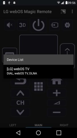 Android 版 LG webOS Magic Remote