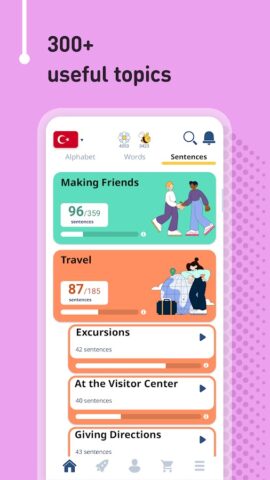 Android 用 トルコ会話を学習 – 6,000 単語・5,000 文章