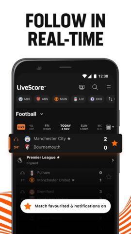 Android için LiveScore: Live Sports Scores