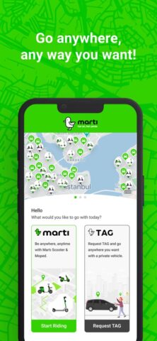 MARTI: TAG & Scooter pour iOS