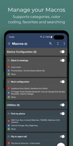Android 用 MacroDroid – デバイス自動化
