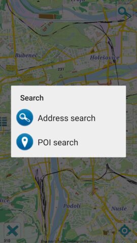 Android 版 Map of Prague offline