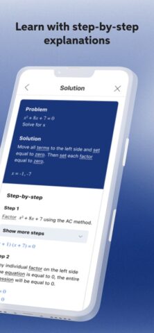 iOS용 Mathway – 수학 문제 풀이