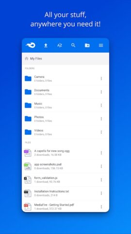 MediaFire для Android — скриншот 1