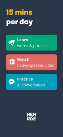 Memrise: Bicara bahasa baru untuk iOS