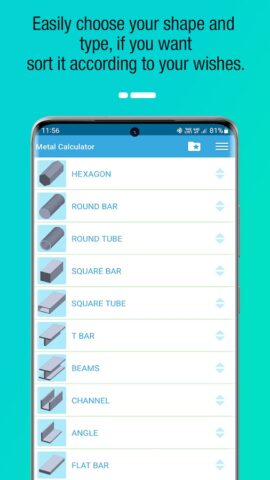 Metal Weight Calculator for Android