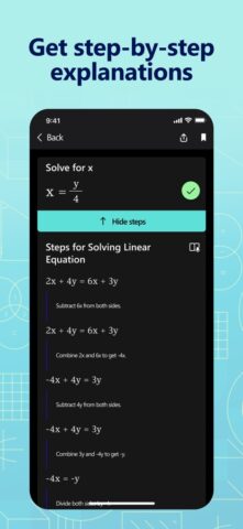 Microsoft Math Solver para iOS