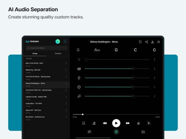 Moises: l’app del musicista per iOS