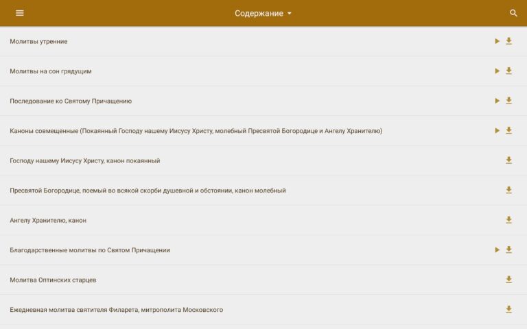 Мой молитвослов для Android — скриншот 5