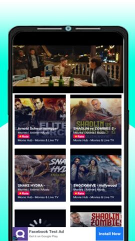Movie Hub – Movies & Live TV لنظام Android