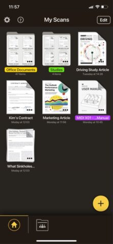 My Scans, PDF app de scanner pour iOS