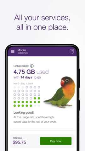 My TELUS для Android — скриншот 1