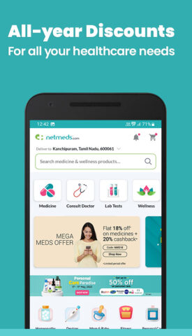 Android용 Netmeds – India Ki Pharmacy