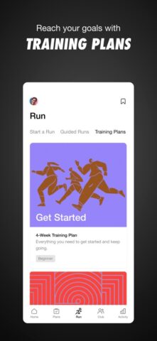 Nike Run Club: планы пробежек для iOS
