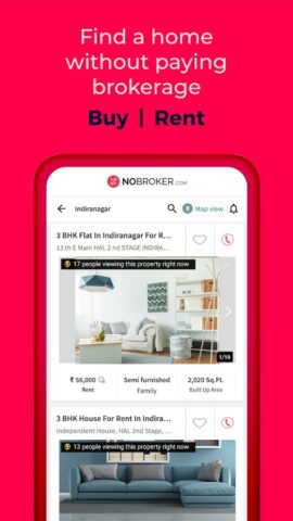 NoBroker Rent, Buy, Sell Flats per Android